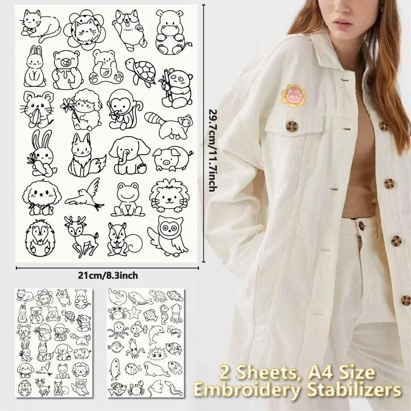 50Pcs Sea Animals Water Solubl - Embroidery Meaning review and price