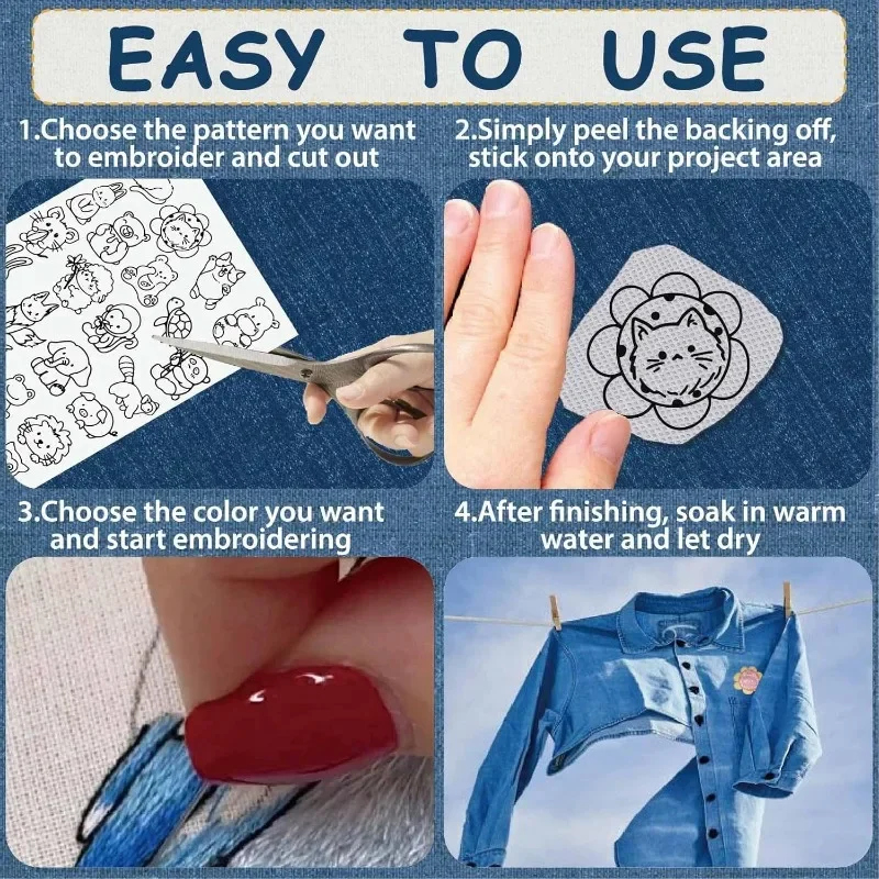 50Pcs Sea Animals Water Solubl - Embroidery Meaning review and price