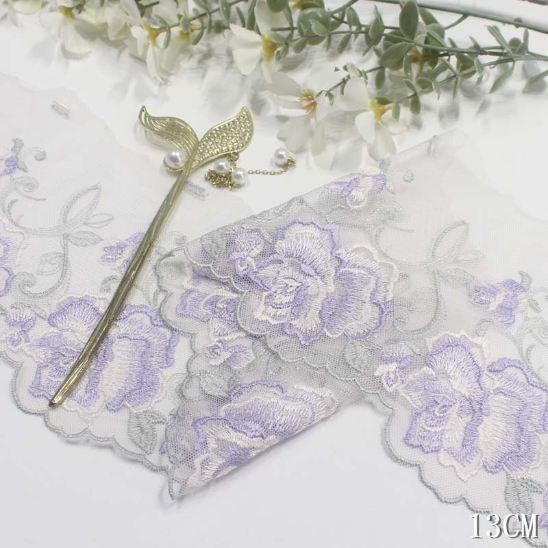 2Yards Purple Pink Blue Floral - Embroidery Yellow Dress review and price