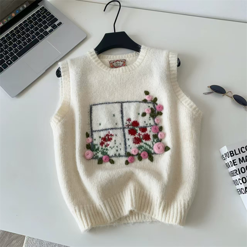 Women 3D Handmade Rose Floral  - Embroidery Rose review and price