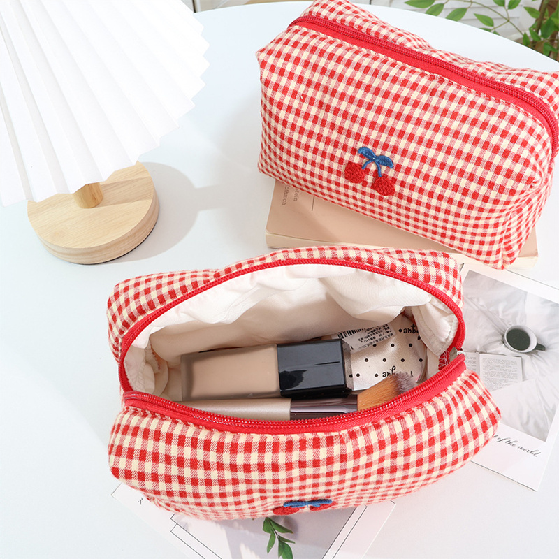 Cherry Embroidery Makeup Bag C - Embroidery Bag review and price