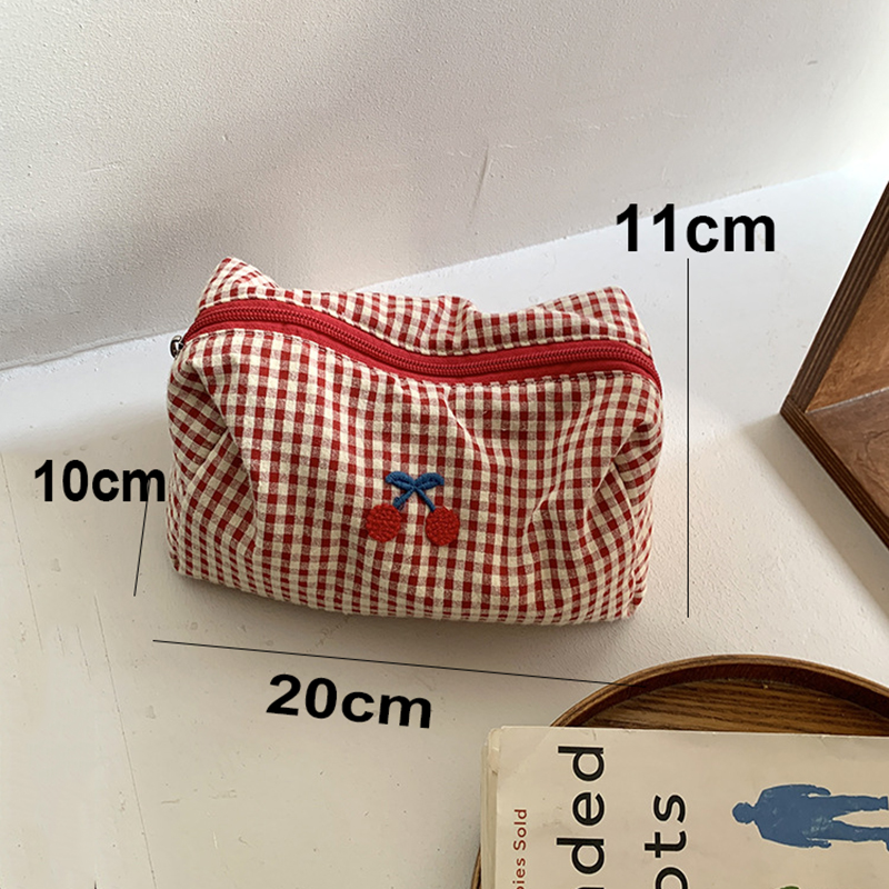Cherry Embroidery Makeup Bag C - Embroidery Bag review and price