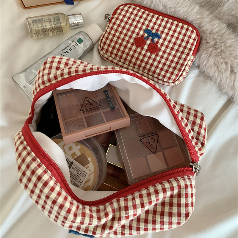 Cherry Embroidery Makeup Bag C - Embroidery Bag review and price