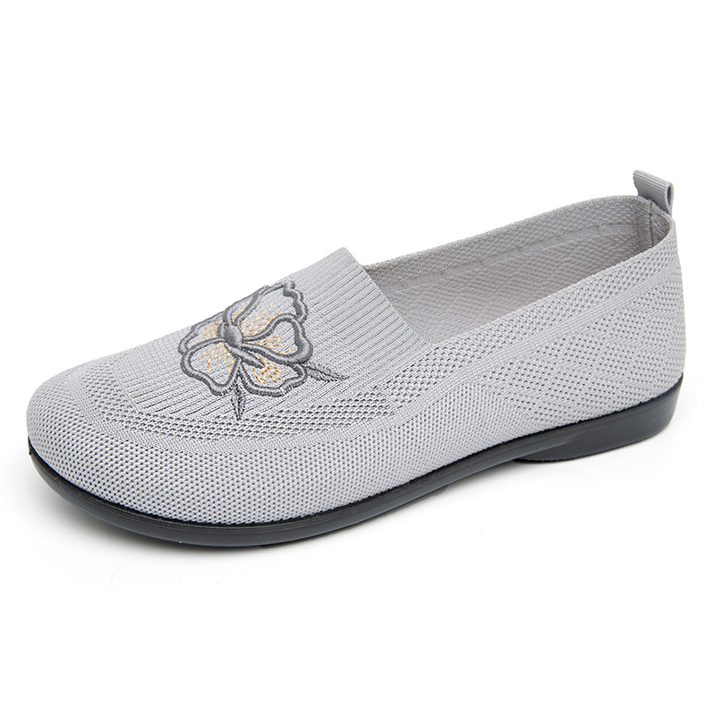 Women Knit Slip On Loafers Flo - Embroidery Garments review and price
