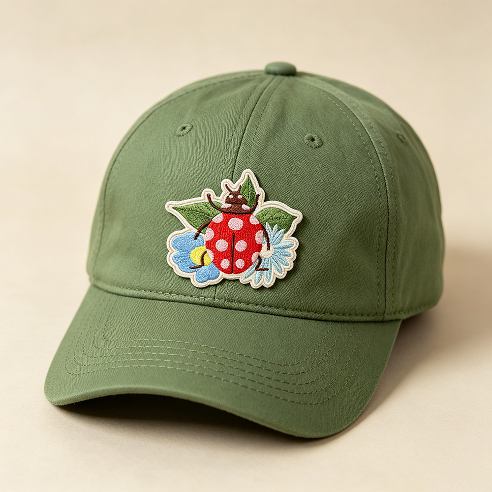 1PC Summer Ladybug Floral Embr - Embroidery Lady Bug review and price