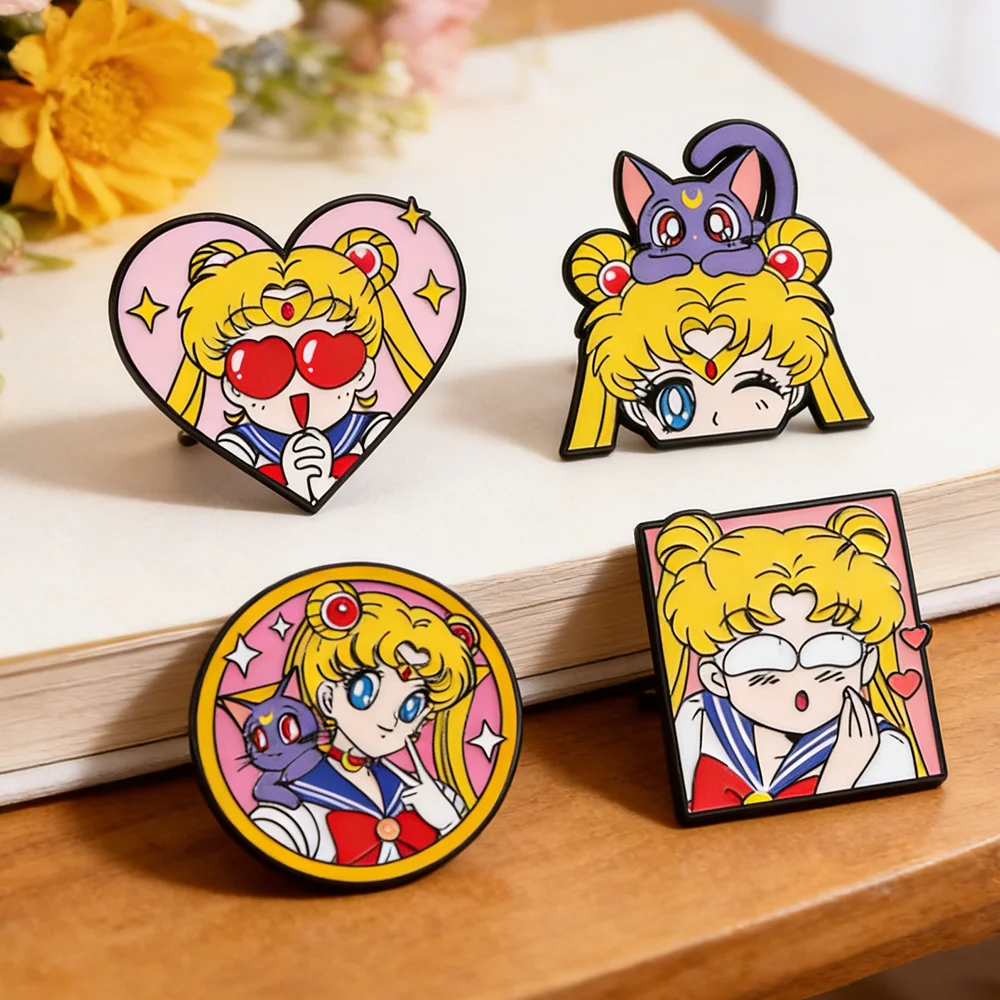 4 Pcs Sailor Moon Heart Shape  - Embroidery Reddit review and price