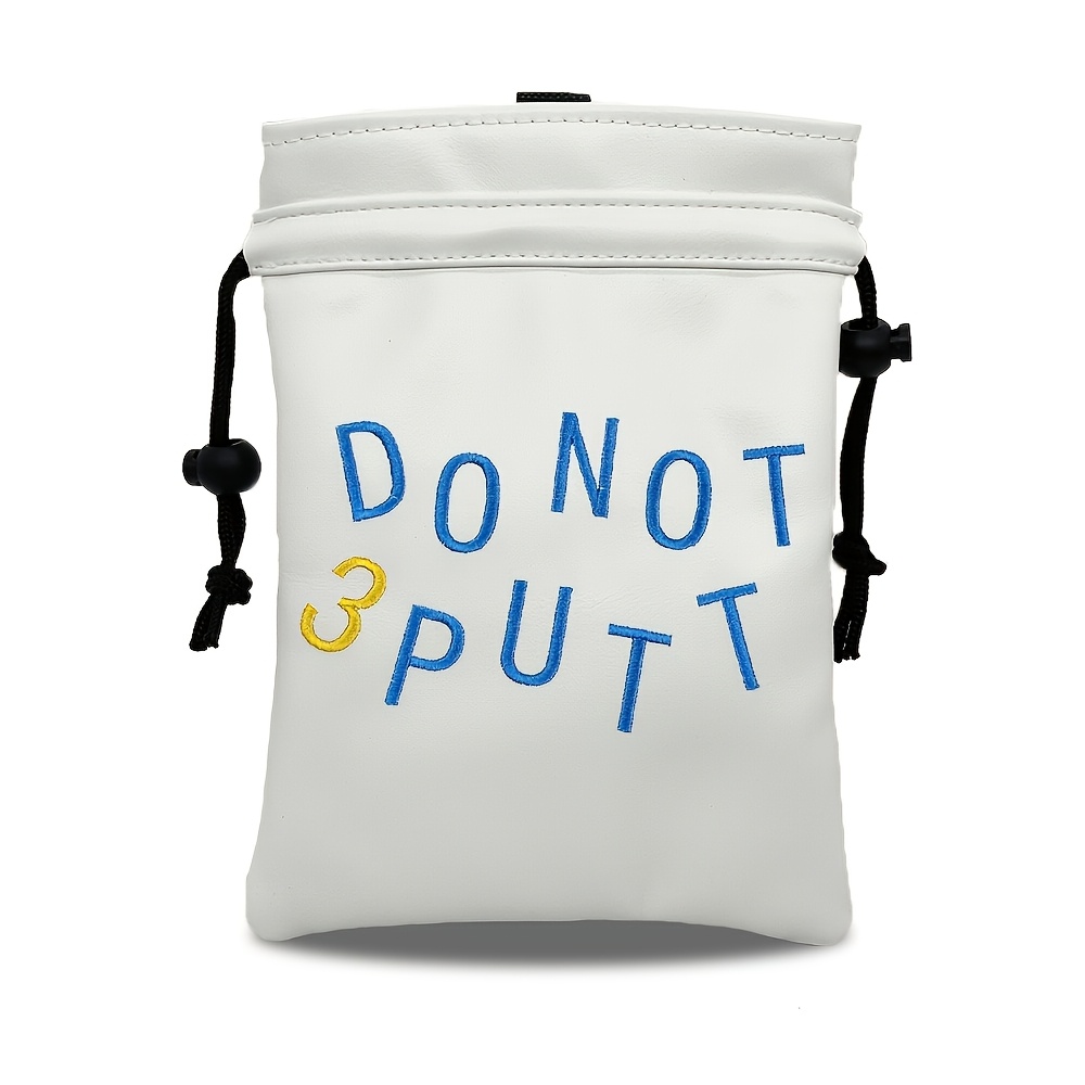 1pc Golf Ball Bag, PU Material - Embroidery Bag review and price