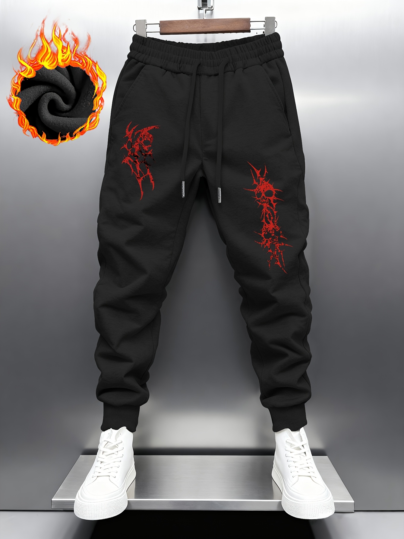 Thick Fleece Lined Black Men's - Embroidery Online review and price