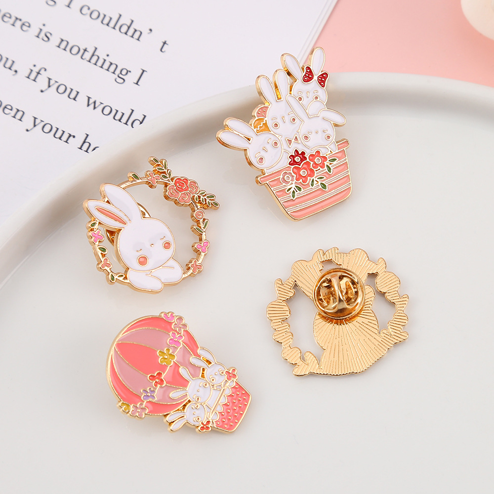 1PC Cute Bunny Metal Brooch Pi - Embroidery Bali review and price