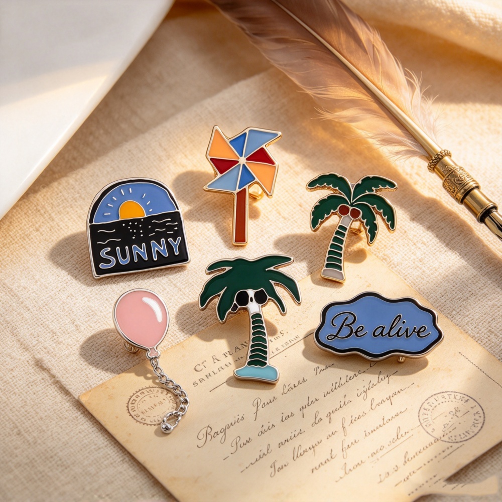 Romantic Sea Sunrise Pins Broo - Embroidery Bali review and price