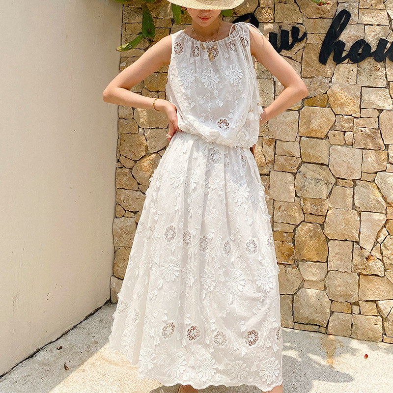 French Style Boho Embroidery B - Embroidery Cotton Shirt review and price