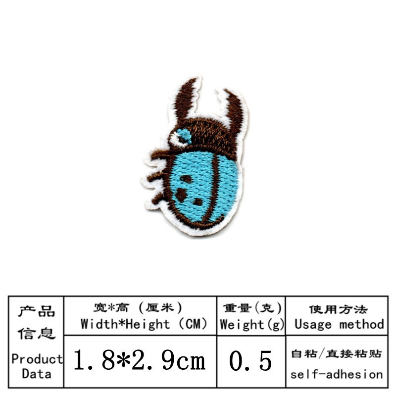 50pcs/Lot Stick-on Anime Embro - Embroidery Lady Bug review and price